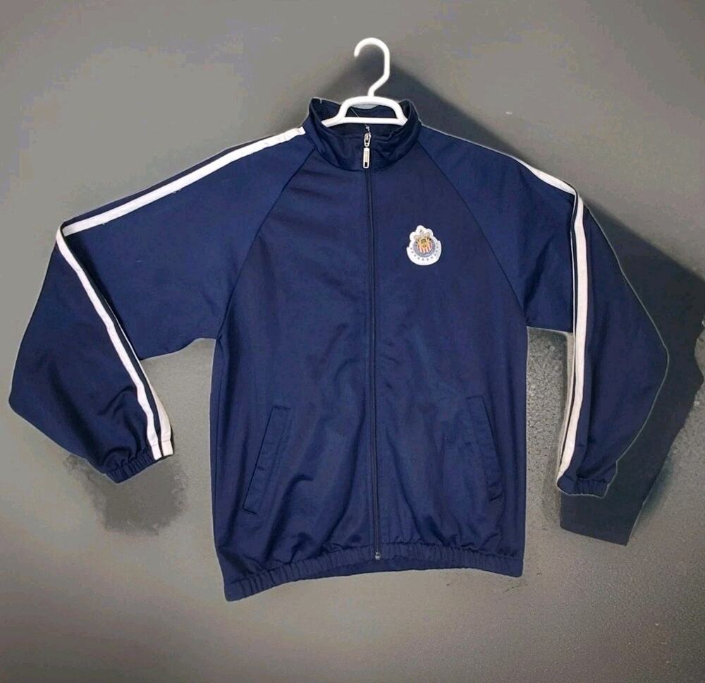 Chivas De Guadalajara Soccer Team Jacket Medium JohnSon Track Coat Futbol Tecat